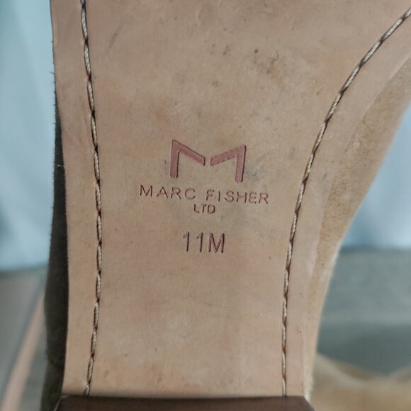 Marc Fisher Footwear Yilda Cutout Bootie, Medium Natural Suede, 11M - Picture 7 of 12